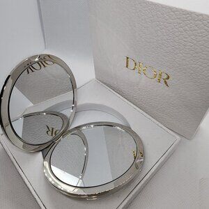 Dior Compact Dual Sided Mirror - Silver